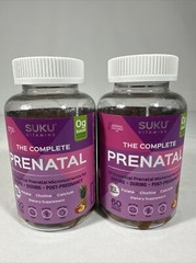 Qty (2) Suku Vitamins The Complete Prenatal Multivitamins 60 Gummies 8/2025