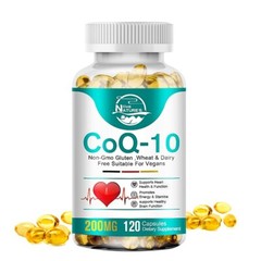 3X Coenzyme Q-10 200mg Antioxidant,Heart Health Support,Increase Energy &Stamina