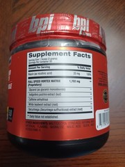 BPI Sports 1MR Vortex 50 serv Fruit Punch Pre-Workout Exp 02/2029