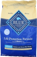 Blue Buffalo Adult Dry Dog Food,Chicken and Brown Rice,24 Lbs Bag