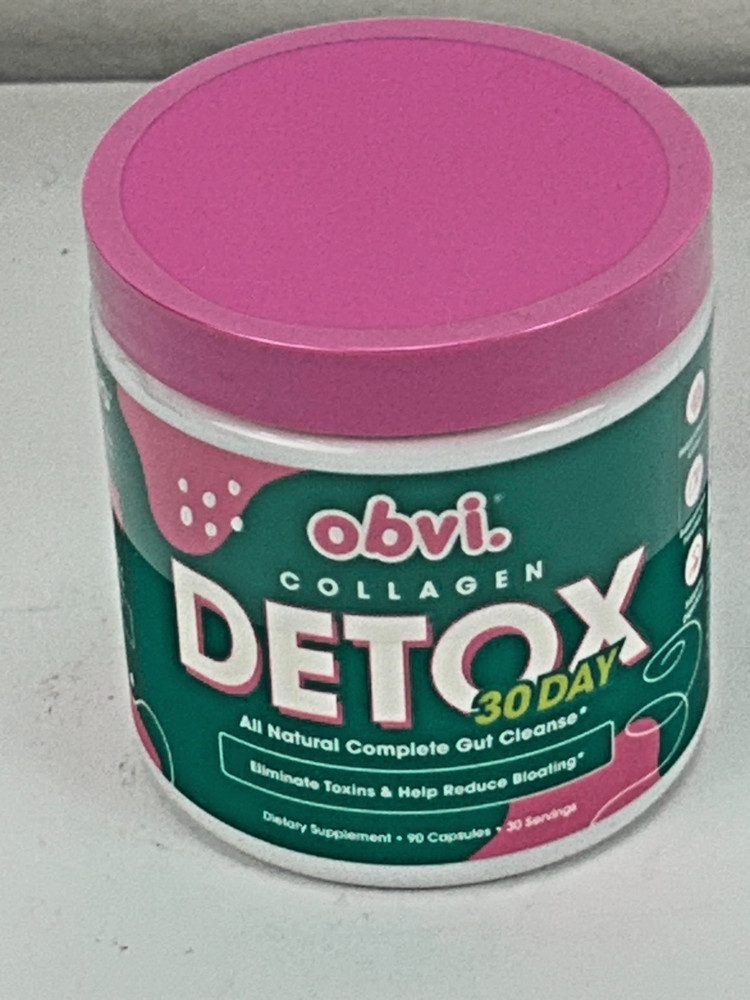 NEW OBVI COLLAGEN Detox 30 Day Gut Cleanse 90 CAPSULES – 30 SERVINGS 11/2027