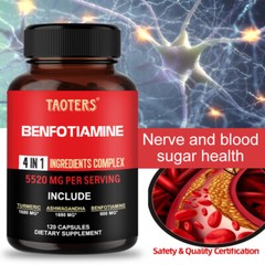 Benfotiamine,4 IN 1 Capsules – Supports Healthy Blood Circulation & Blood Flow