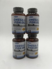 Omega 3 Fish Oil Capsules 1280 Mg EPA & DHA, x4 Bottles 90 Caps/Per Bottle