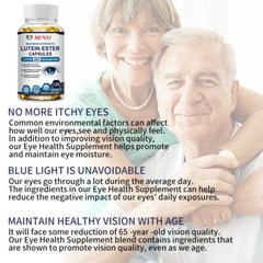 Eye Vitamins with Lutein and Zeaxanthin 120 Caps-Premium Eye Protection Formula