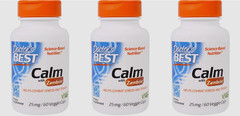 3X Doctor’s Best Calm with Zembrin 60 caps, EXP 02/2027
