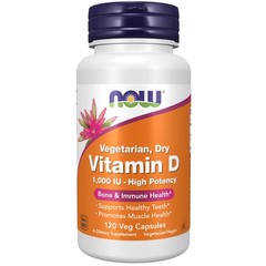 Now Foods Vitamin D2 120 Vegetarian Capsules Immune Support Bone Health