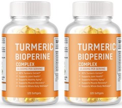 Turmeric Curcumin 10000mg Herbal Extract with BioPerine Ginger Root 240 Capsules