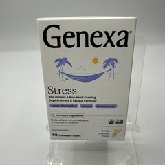 Genexa Stress for Adults-60 count Expires 4/2025 non-drowsy& non-habit forming