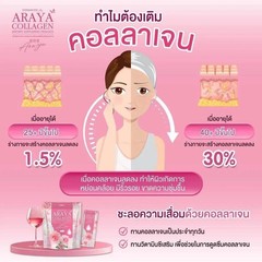 4 X Araya Collagen Plus Ceramide Dietary Supplement 15 Sachets