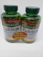 Nature’s Bounty Calcium 1200mg + Vitamin D3 120 Softgels Twin Pack 240 Total NEW