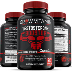 Men’s Test Booster – Stamina, Endurance, Energy & Strength Booster Grow Vitamin