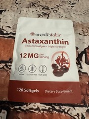 AcentialLabs Astaxanthin ~ 12mg Triple Strength ~ Natural Antioxidant Supplement