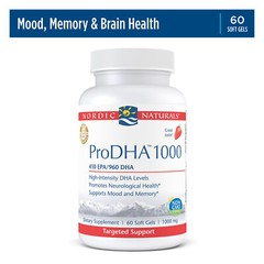 Nordic Naturals ProDHA 1000 – Potent Support for Brain & Nervous System, 60 ct