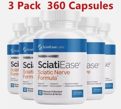 HOT 3 Pack SciatiEase Labs Sciati Ease Sciatic Nerve Formula 120 Cap NEW