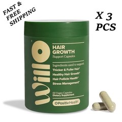 2 PACKS-WILLO Hair Growth Support for Women –Thicker, Fuller Hair & Healthy Hair