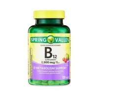 Spring Valley Vitamin B12 Quick-Dissolve Tablets 2,500 Mcg Cherry 120 Count