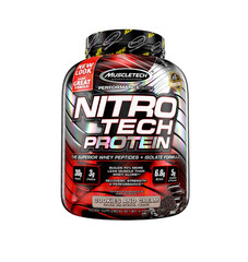NitroTech Whey Protein Cookies Cream 4lb 40 Servings Muscle Builder