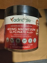 Adndale Magnesium Glycinate Gummies 400mg With Ashwagandha Sugar Free 180 Ct