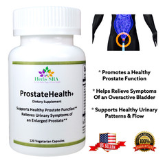 PROSTATE ENLARGE RELIEF SYMPTOMS, 120 Capsules, Reduce Frequent Urination,