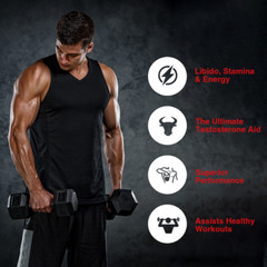 Natural Testosterone Booster 90ct Increase Energy Improve Muscle Strength Growth