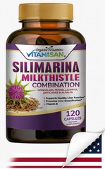 Liver Cleanse & Detox Support Supplement + Milk Thistle 120 capsules