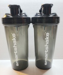 Smart Shake Bottle (27 oz) Detachable storage Compartment Lot Of 2