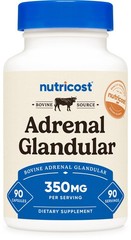 Nutricost Adrenal Glandular (350mg) 90 Capsules-Bovine Adrenal Cortex Supplement