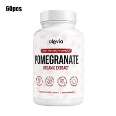3X Alevia Pomegranate Capsules 60ct Organic Extract Antioxidant ~(-20%off) US