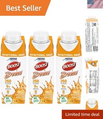 Orange Breeze Nutritional Drink, 8 Fl Oz – Pack of 3, 250 Calories & Vitamins