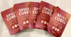 5 Pack Peach Gummies Spicy Cubes 30 Gummies Support for Calm and Relaxation Hot
