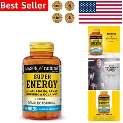 Energy Tablets: Natural Guarana, Ginseng, Kola Nut for Optimal Performance & …