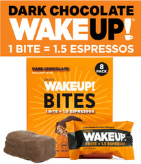 WAKE UP! Caffeinated Chocolate Protein Bites, Gluten Free, Vegan 175mg Caffeine