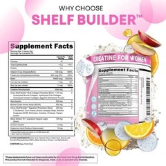 Women’s Creatine Powder w-BCAAs, Collagen, Inositol – Clean Nutra Shelf Builder