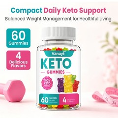 Keto ACV Gummies 60 Ct Apple Cider Vinegar Dietary Supplement for Keto Support