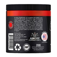 Angry Supplements Crea-Test Creatine + Test Booster Powder for Monster Men 360G