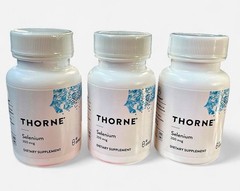 Thorne Selenium 200 mcg Antioxidant Thyroid Support 60 Caps Lot of 3 Exp 2028