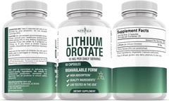 3PK Lithium Orotate High Bioavailability Cognitive & Mood Support Supplement