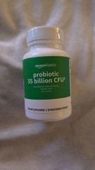 Amazon Basics Probiotic 35 Billion CFU Prebiotic Digestive 30 Ct Exp 03/27