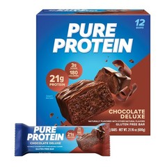 Pure Protein Birthday Cake Protein Bars 20g Protein Gluten Free 12 Count