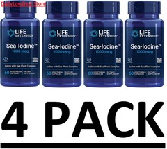 4 PACKS – Life Extension, Sea-Iodine, 1000 mcg, 60 Veggie Caps