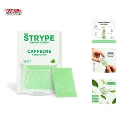 Energy Strips | Instant Caffeine in a Strip | 80mg per Serving | Portable Caf…