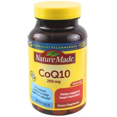Nature Made CoQ10 200mg Dietary Supplement 80 Softgels Supports Heart Health Ant