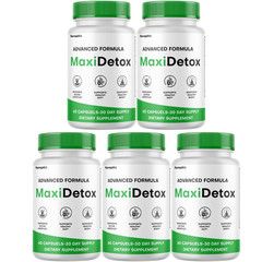 Maxi Detox Capsules Advanced Health & Fitness Formula MaxiDetox (5 Bottles)