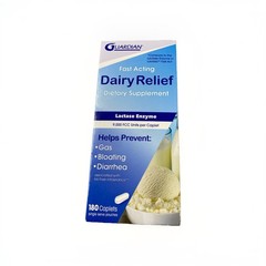 Guardian Dairy Relief Fast Acting Lactase Enzyme – 180 Caplets – Exp 11/2026