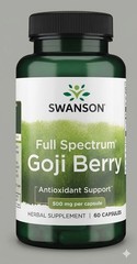 Goji Berry Wolfberry 500 mg, 60 Capsules