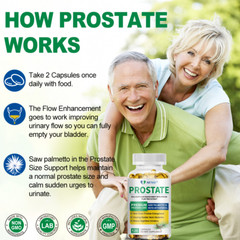 Prostate – with Saw Palmetto – Reduce Frequent Urination, Stamina Supplement