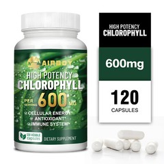 Chlorophyll Capsules 600mg – Skin Health, Antioxidant, Detox, Immune Support
