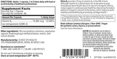 Lot Of 2 Klaire Labs SFI Health Ultra K2Menaquinone-4 Vitamin Supplement 90pc GP