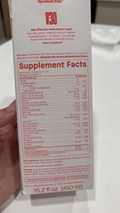 SpoiledChild V30 Liquid Multivitamin Non-GMO Sugar-Free Tropical Twist 15.2oz