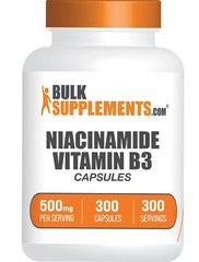 BulkSupplements Niacinamide (Vitamin B3) 300 Capsules – 500 mg Per Serving